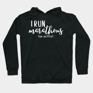 I run marathons Hoodie